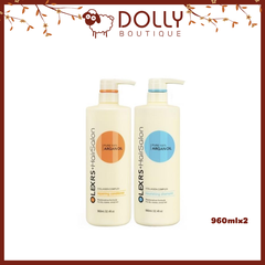 Bộ Dầu Gội Xả Olexrs Hair Salon Argan Oil Collagen Complex 960mlx2