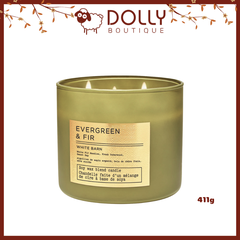 Nến Thơm 3 Bấc Bath & Body Works Evergreen & Fir 3-Wick Candle 411g