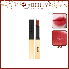 Son Thỏi YSL Rouge Pur Couture The Slim Leather Matte Lipstick 416 Psychic Chili Màu Đỏ Cam Đất 2.2g