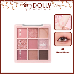 Phấn Mắt Odbo 9 Ô Shadow & Me Palette 02 Rosewood 6.5g