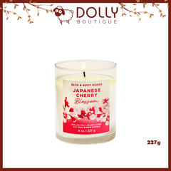 Nến Thơm 1 Bấc Bath & Body Works Single Wick Candle 227gJanpanese Cherry