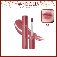 Son Kem Dạng Tint Bóng Romand Juicy Lasting Tint #18 Mulled Peach (San hô ánh cam) - 5.5g