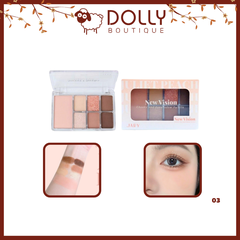 BẢNG PHẤN MÁ VÀ MẮT 7 Ô JARY NEW VISION CHEEKS EYESHADOW PALETTE - 03 - JULIET PEACH