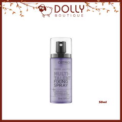 Xịt Khoá Nền Catrice Prime And Fine Multitalent Fixing Spray 50ml