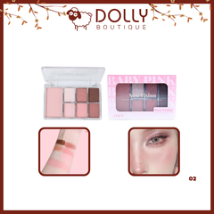 BẢNG PHẤN MÁ VÀ MẮT 7 Ô JARY NEW VISION CHEEKS EYESHADOW PALETTE - 02 - BABY PINK