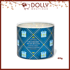 Nến Thơm 3 Bấc Bath & Body Works Cranberry Pear Bellini 3-Wick Candle 411g