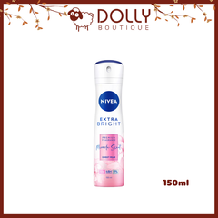 Xịt Khử Mùi Nivea Extra Bright Premium Fragrance - Miracle Sweet (Sweet Pear) Hương Lê Ngọt Ngào - 150ml