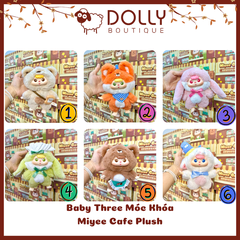 Gấu Bông Baby Three Miyee Cafe Plush Blind Box [ Giao theo phân mục đã unbox]
