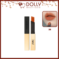Son Thỏi YSL Rouge Pur Couture The Slim Matte Lipstick 38 Flaming Rouge - Cam Sữa 2.2g