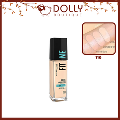 Kem Nền Maybelline Fit Me Matte Poreless Foundation SPF 22 PA+++ #110 Porcelain 30ml