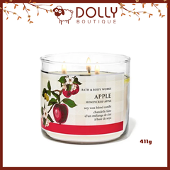 Nến Thơm 3 Bấc Bath & Body Works Apple Honey Crisp Apple 3-Wick Candle 411g