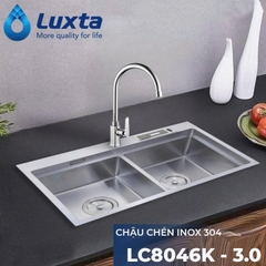 ✨ CHẬU CHÉN INOX 304 LUXTA LC8046K-3.0 – Giải Pháp Hoàn Hảo Cho Căn Bếp Hiện Đại ✨