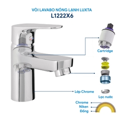 Vòi Lavabo Nóng Lạnh Luxta L1222X6
