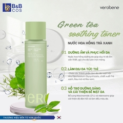 [MẪU MỚI 2026] NƯỚC HOA HỒNG TRÀ XANH VEROBENE CÂN BẰNG ĐỘ ẨM PHÙ HỢP DA DẦU MỤN HÀN QUỐC 150ML