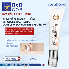 Kem Nền BB Rice Recipe SPF36 PA++ Verobene - Hàn Quốc