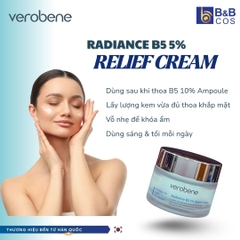 KEM DƯỠNG ẨM HỖ TRỢ PHỤC HỒI DA VEROBENE RADIANCE B5 5% RELIEF CREAM 50ML