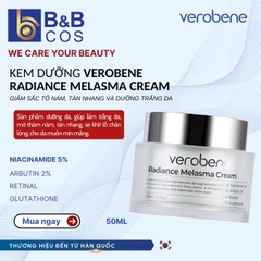 Kem dưỡng trắng, ức chế sắc tố nám Verobene Radiance Melasma Cream 50g