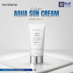 KEM CHỐNG NẮNG TRANG ĐIỂM VEROBENE RADIANCE AQUA SUN CREAM 70G
