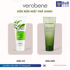 Sữa Rửa Mặt Trà Xanh Verobene - Hàn Quốc (Mẫu mới)