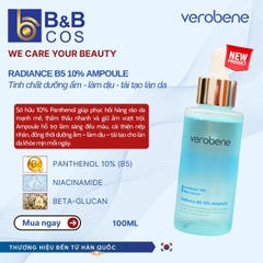 TINH CHẤT PHỤC HỒI VÀ CẤP ẨM CHO DA VEROBENE RADIANCE B5 10% AMPOULE 100ML