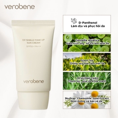 KEM CHỐNG NẮNG NÂNG TONE VEROBENE UV SHIELD TONE UP SUN CREAM SPF50+ PA+++
