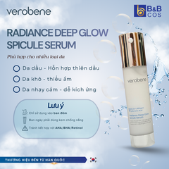 TINH CHẤT VI KIM PHỤC HỒI VÀ CỦNG CỐ HÀNG RÀO DA VEROBENE DEEP GLOW SPICULE SERUM 50ML