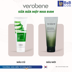 Sữa rửa mặt nha đam Verobene - Hàn Quốc (Mẫu Mới)