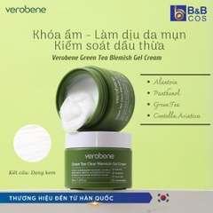 Kem Dưỡng Trắng Da Trà Xanh Verobene - Chính Hãng Hàn Quốc (Mẫu mới) 50g