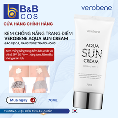 Kem chống nắng trang điểm VEROBENE AQUA SUN CREAM 70g