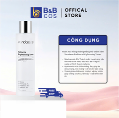 TONER DƯỠNG TRẮNG, ỨC CHẾ SẮC TỐ NÁM VEROBENE RADIANCE BRIGHT TONER 150ML