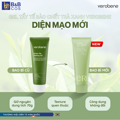 [MẪU MỚI 2026] GEL TẨY TẾ BÀO CHẾT TRÀ XANH VEROBENE LÀM SẠCH DA GIÚP DA MỊN MÀNG