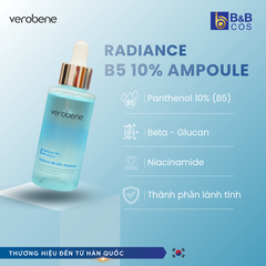 TINH CHẤT PHỤC HỒI VÀ CẤP ẨM CHO DA VEROBENE RADIANCE B5 10% AMPOULE 100ML