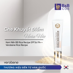 Kem Nền BB Rice Recipe SPF36 PA++ Verobene - Hàn Quốc