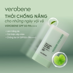 CHỐNG NẮNG DẠNG THỎI THUẦN CHAY VEROBENE - VEROBENE ZERO LIGHT CALMING SUN STICK  19G