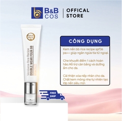 Kem Nền BB Rice Recipe SPF36 PA++ Verobene - Hàn Quốc