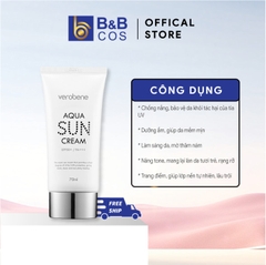 Kem chống nắng trang điểm VEROBENE AQUA SUN CREAM 70g