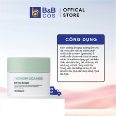 KEM DƯỠNG ẨM THUẦN CHAY VEROBENE SOFT GEL CREAM 50ml DƯỠNG TRẮNG CẢI THIỆN NẾP NHĂN