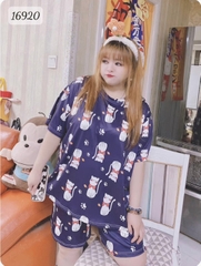 Đồ bộ mặc nhà BIG SIZE hoạ tiết Mèo SS-DAI- 00243- 16920