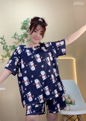 Đồ bộ mặc nhà BIG SIZE hoạ tiết Mèo SS-DAI- 00243- 16920