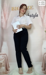 Quần Tây BIGSIZE ống đứng 9 tấc lai ngắn dài - 17315