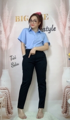 Quần Tây BIGSIZE ống đứng 9 tấc lai ngắn dài - 17315