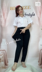 Quần Tây BIGSIZE ống đứng 9 tấc lai ngắn dài - 17315
