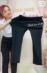 Quần Tây BIGSIZE ống đứng 9 tấc lai ngắn dài - 17315