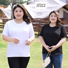 17312 A.Thun cổ tròn 00189 trơn TRẮNG