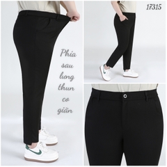 Quần Tây BIGSIZE ống đứng 9 tấc lai ngắn dài - 17315