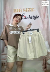 Quần short BIGSIZE TTB chất co giãn nhiều - 17321 - KEM