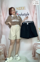 Quần short BIGSIZE TTB chất co giãn nhiều- 17321 - ĐEN