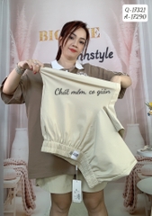 Quần short BIGSIZE TTB chất co giãn nhiều- 17321 - ĐEN