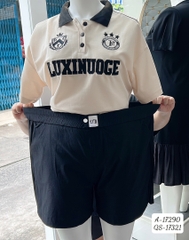 Quần short BIGSIZE TTB chất co giãn nhiều- 17321 - ĐEN