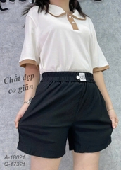 Quần short BIGSIZE TTB chất co giãn nhiều- 17321 - ĐEN